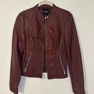 Express Faux Leather Jacket XS